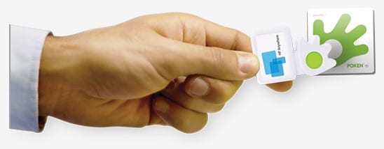 Poken Collect_Info_Hand