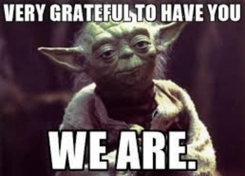 yoda gratitude meme