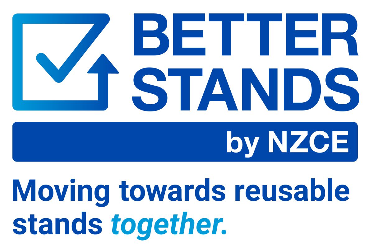Better Stands reusable stand construction program logo by NZCE