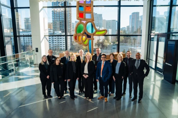 Seattle Convention Center leadership team poses inside the venue.
