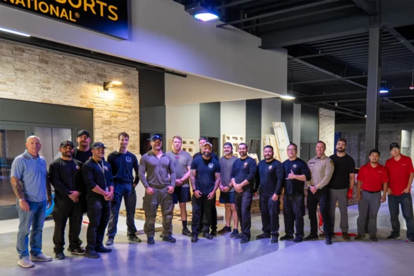 Absolute Exhibits and law enforcement personnel at the Joint Emergency Training Institute in Las Vegas