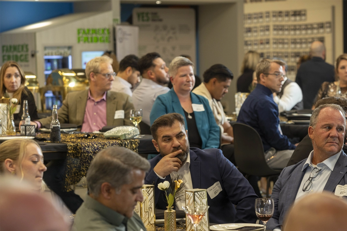 Audience members listen during the Forecasting the Future panel at the 2026 ExSys Awards.