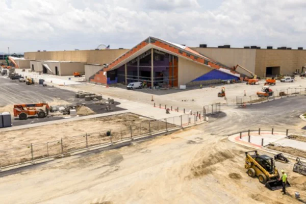 Construction continues on the new multipurpose facility at the Kentucky Exposition Center in Louisville