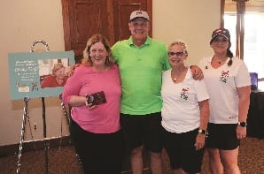 EDPA Summer Chicago Randy’s Cathy Kolf, Robert Laarhoven, beMatrix; Nancy Virene, Sho-Link; and Jacqueline Hake, Lighthouse Exhibits