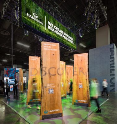 Hamilton Wow Booth at ExhibitorLive 2021