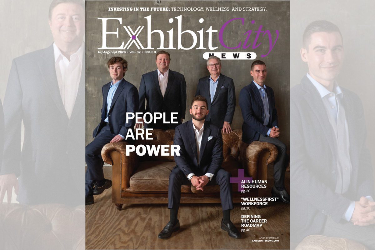 Cover of the Q3 2026 issue of Exhibit City News with the headline People Are Power.