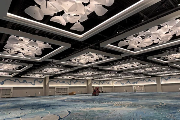 Wide view of the Peninsula ballroom at Walt Disney World Swan and Dolphin