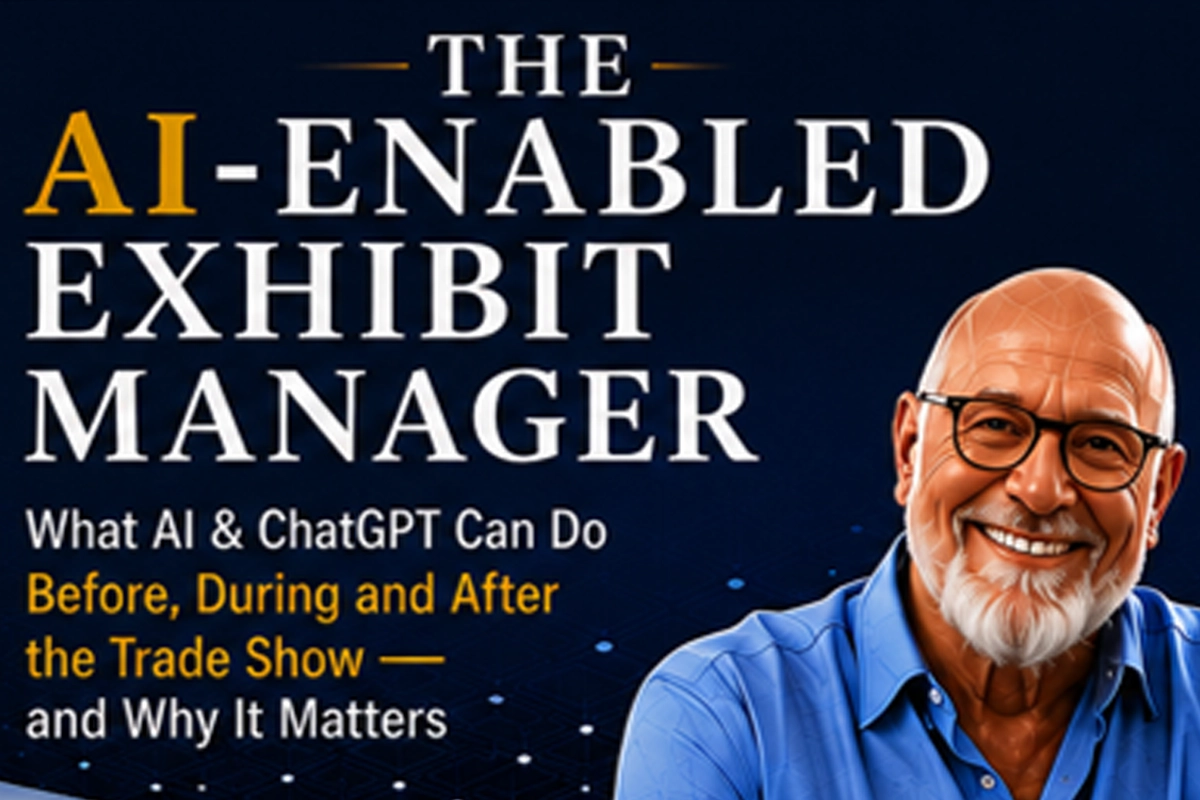 Richard Erschik promotes The AI-Enabled Exhibit Manager resource for tradeshow exhibitors