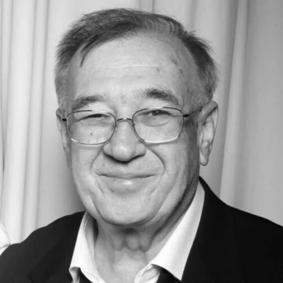 Black-and-white portrait of Franc Tivadar