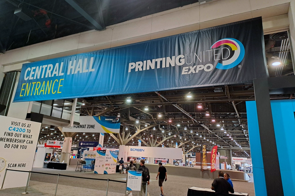 Entrance to the PRINTING United Expo show floor